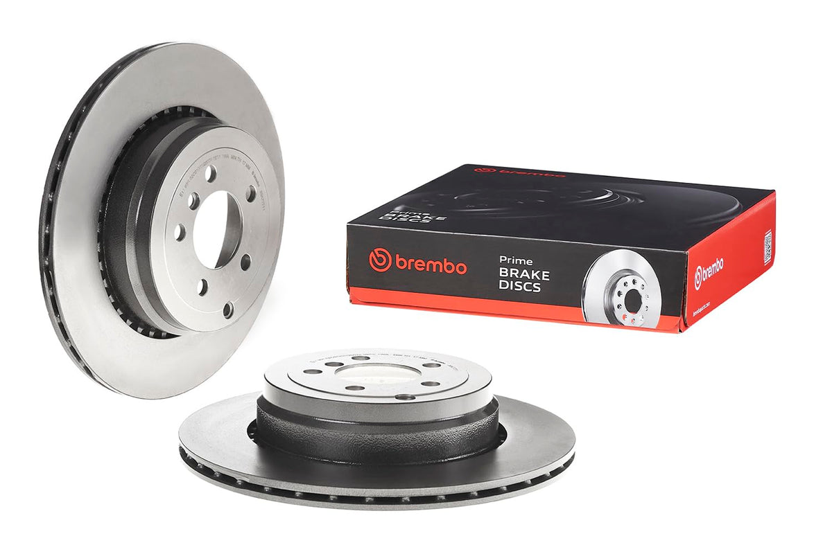 BREMBO 09A77211C02 Brembo 09.A772.11 UV Coated Pillar Vented Rear Brake Rotor LAND ROVER OE# LR011891