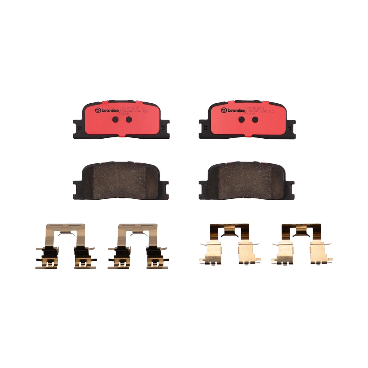 BREMBO P83088N Brembo P83088N Premium Ceramic Rear Disc Brake Pad Set CHERY/LEXUS/RELY/TOYOTA OE# 0446606010