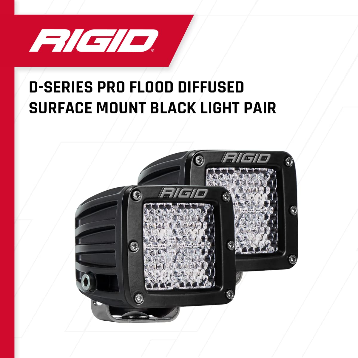 Rigid Industries 202513 RIGID INDUSTRIES D-Series PRO LED Light Pods Diffused, Pair