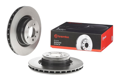 BREMBO 09.9372.21 Brembo 09.9372.21 UV Coated Pillar Vented Front Brake Rotor LAND ROVER OE# LR031843