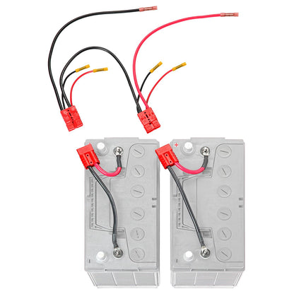 CONNECT EASE RCE24VBCHK Connect-Ease 24V Trolling Motor Connection Kit RCE24VBCHK | Series Connection for 12V Batteries with Onboard Charging Charger Leads | Marine-Grade Components | Plug & Play | Batteries Not Included