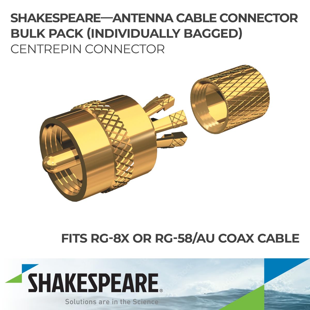 SHAKESPEARE PL-259-CPB-G Shakespeare PL-259-CPB-G CENTERPIN PL-259 CONNECTOR