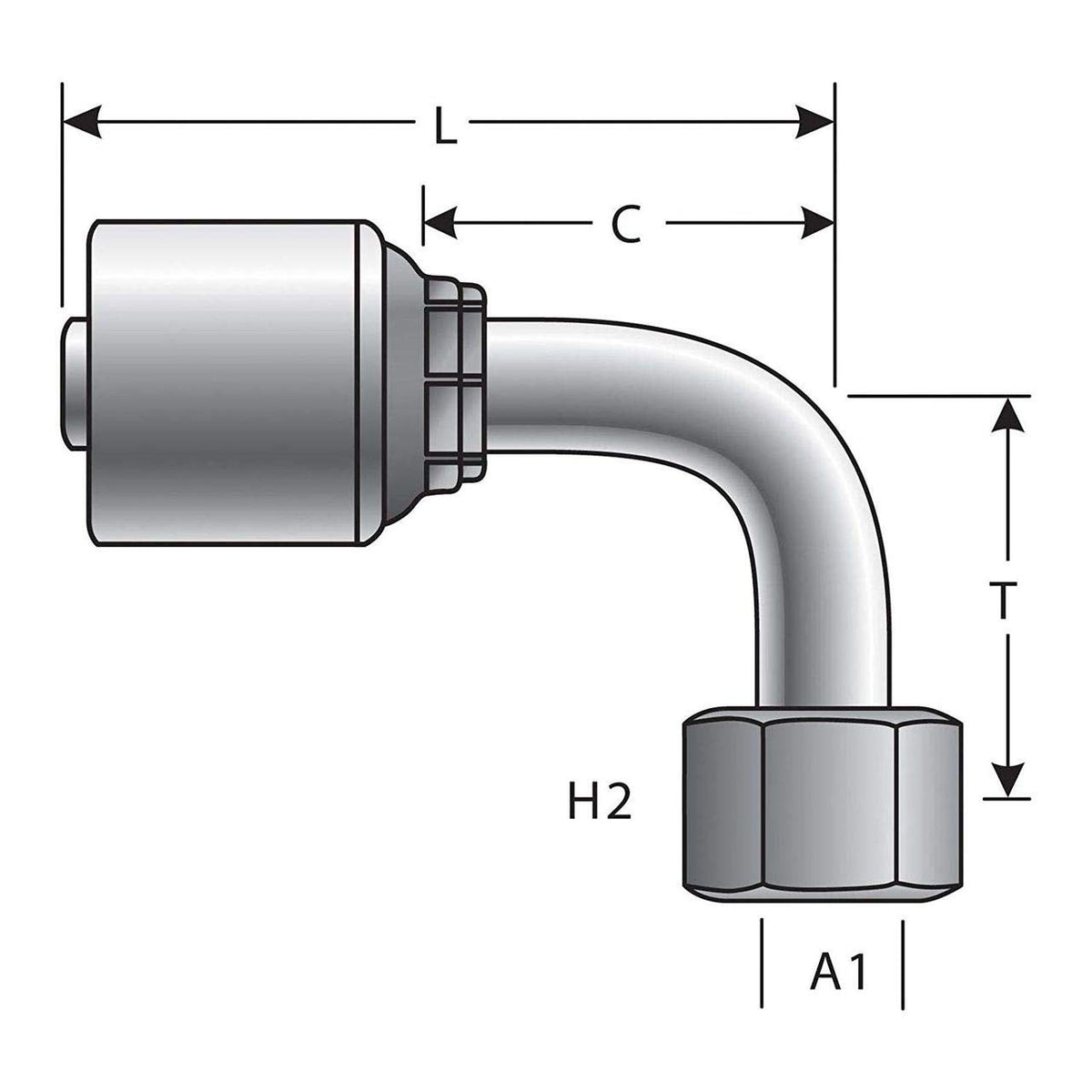 Gates G25655-0610 HYDRAULIC COUPLING-MEGACRIMP