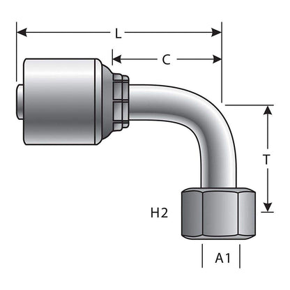 Gates G25655-0610 HYDRAULIC COUPLING-MEGACRIMP