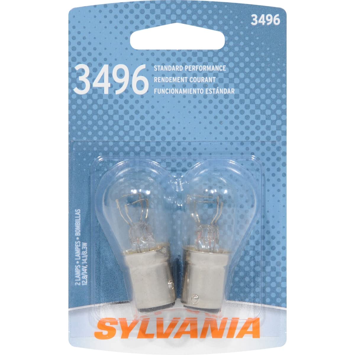 SYLVANIA 3496.BP2 SYLVANIA 3496 Basic Miniature Bulb, (Contains 2 Bulbs)