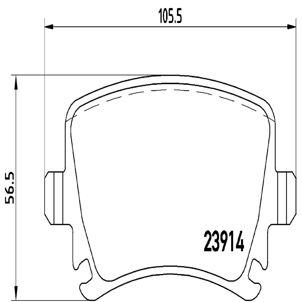 BREMBO P85073 Brembo P85073 Low-Met Rear Disc Brake Pad Set AUDI/AUDI (FAW)/SEAT/SKODA/SKODA (SVW)/VW/VW (FAW)/VW (SVW) OE# 3C0698451D