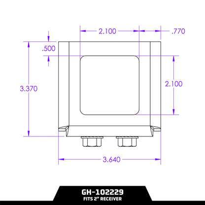 GEN-Y HITCH GH-102229 GEN-Y Hitch Bolt-On Anti-Rattle Tightener for 2" Receiver Hitch