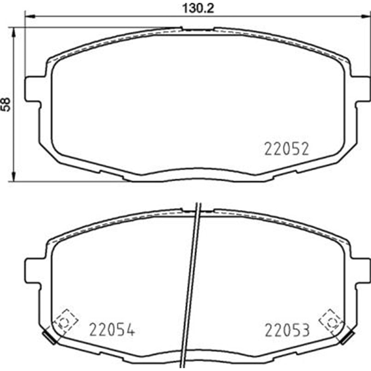 BREMBO P30099 Brembo P30099 BRAKE PAD