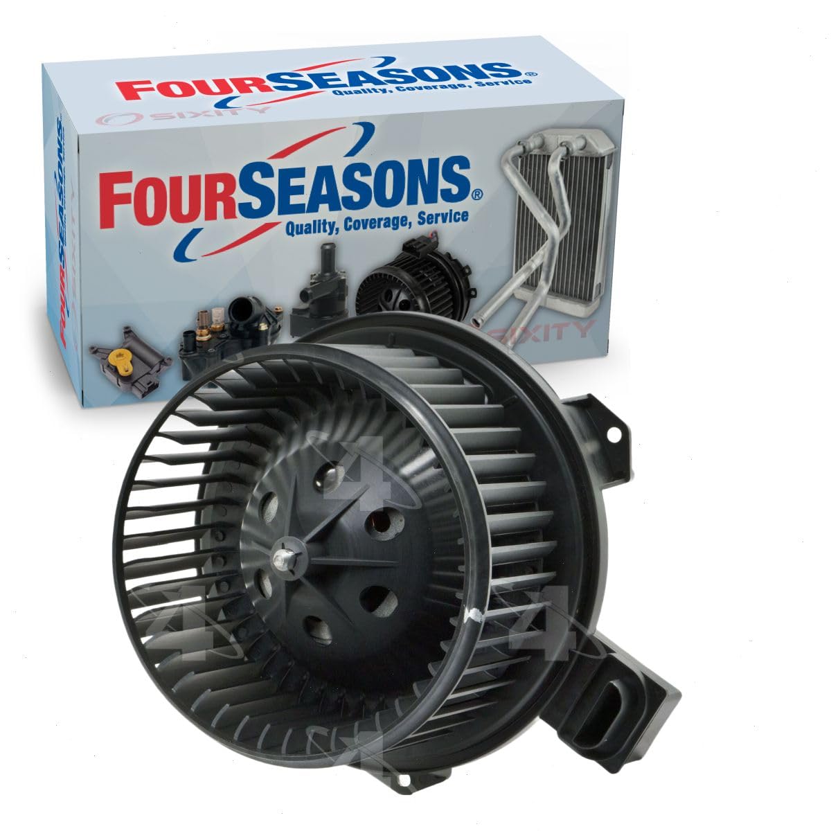 Four Seasons 75035 Flanged Vented CCW Blower Motor w/Wheel