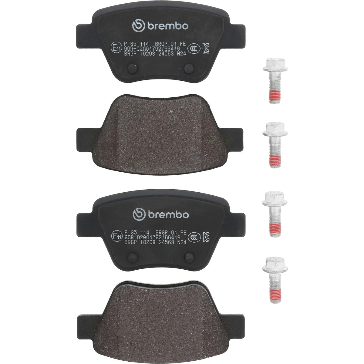 BREMBO P85114 Brembo P85114 Low-Met Rear Disc Brake Pad Set AUDI/SEAT/SKODA/SKODA (SVW)/VW/VW (FAW) OE# 5K0698451A