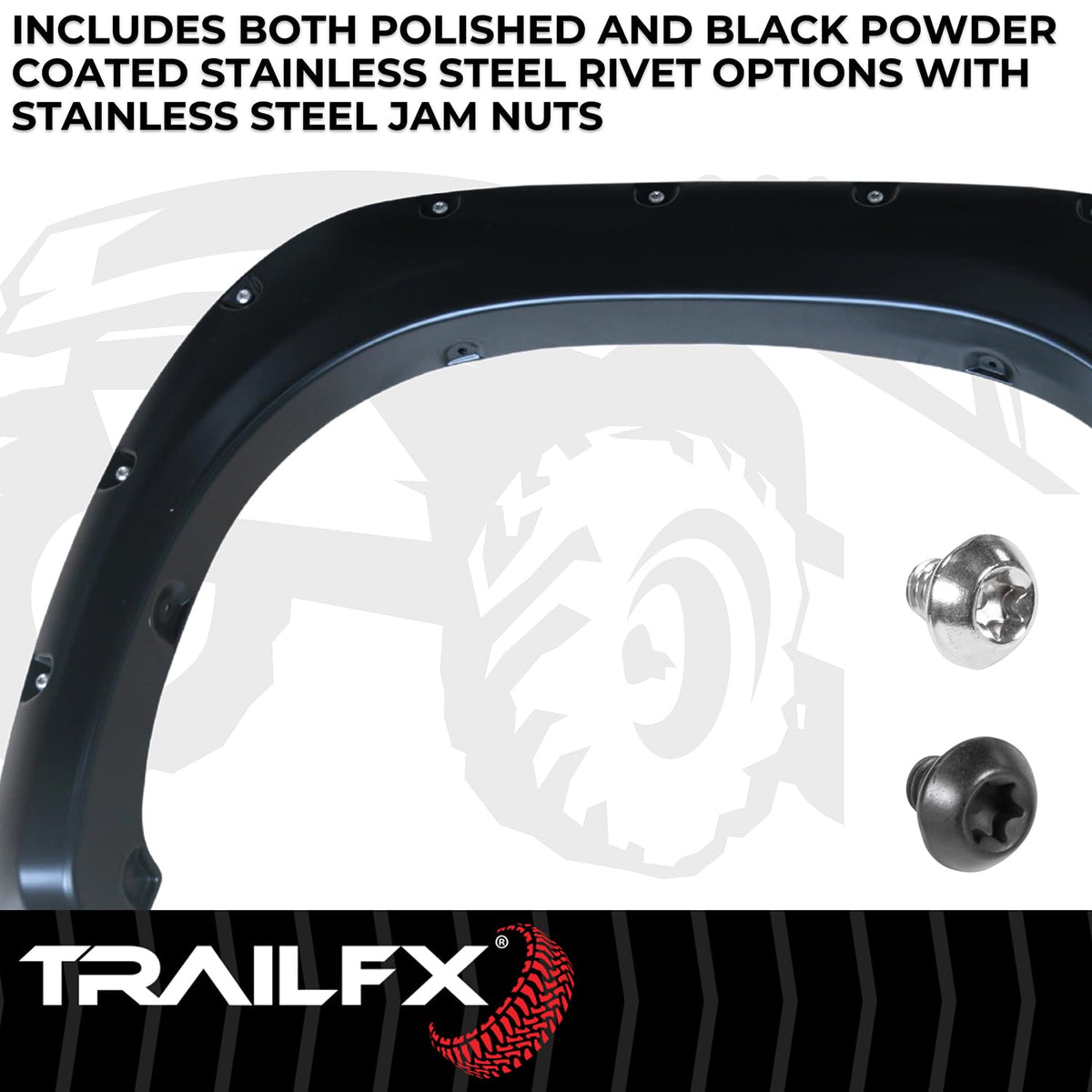 TRAILFX TFT3001S Trailfx TFT3001S POCKET STYLE FLARE SMOOTH SET OF 4