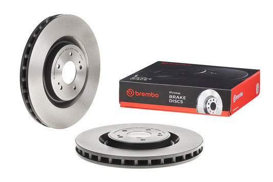 BREMBO 09A19611C02 Brembo 09.A196.11 UV Coated Pillar Vented Front Brake Rotor MITSUBISHI OE# 4615A024