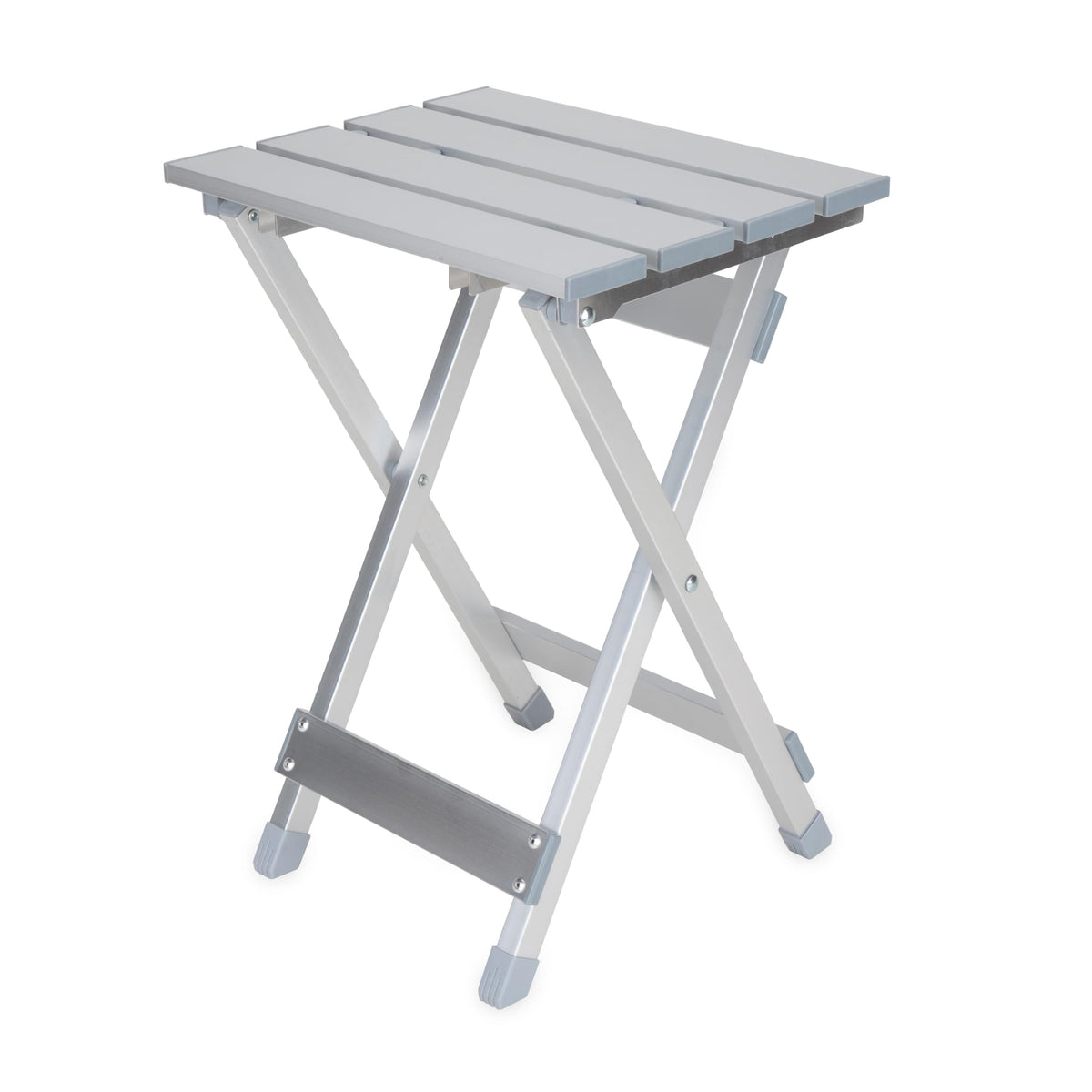 CAMCO 51890 Camco Aluminum Fold-Away Outdoor Side Table for Campsites, Small, 51890