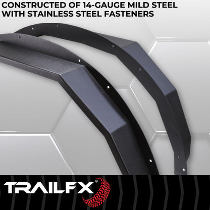 TRAILFX BR007T TRAILFX Bronco Steel Angle Tube Fender - Front - Set of 2
