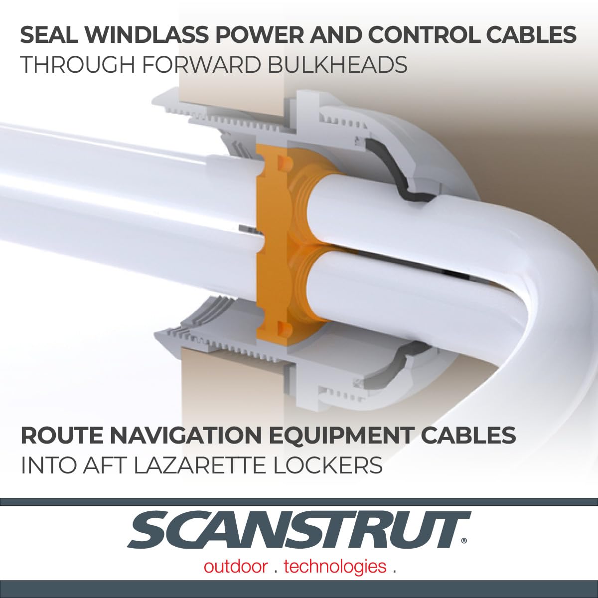 SCANSTRUT TBH-10 Scanstrut TBH-10 THROUGH BULKHEAD SEAL - UP TO 10 C