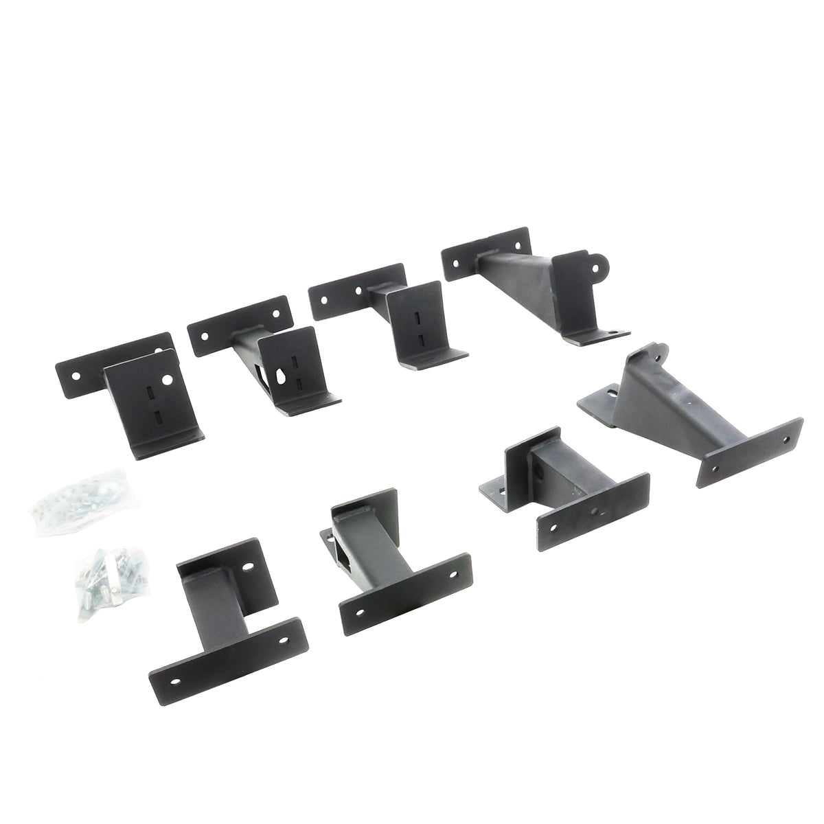 GO RHINO FSD64516T Go Rhino Dominator Xtreme D6 Side Steps & Frame Mounting Brackets | Mild Steel, Textured Black | FSD64516T | Fits 2020-2024 Jeep Gladiator JT, 4-Door