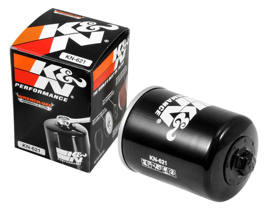 K&N FILTER KN-621 K&N Motorcycle Oil Filter: High Performance, Wrench Off Nut, KN-621