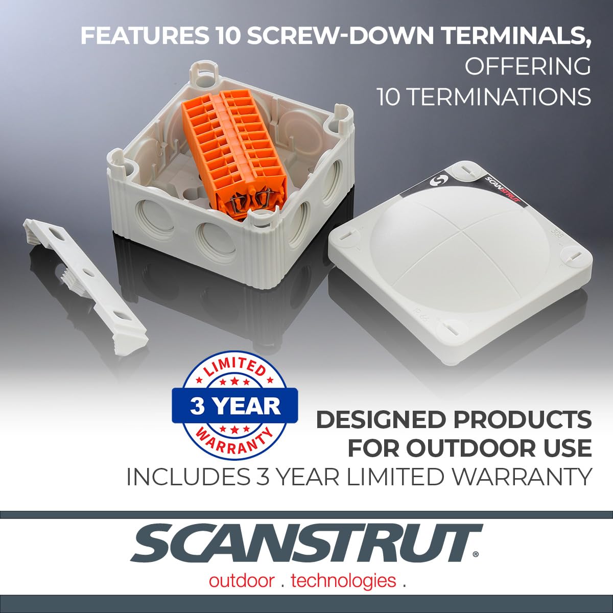 SCANSTRUT SB-8-10 Scanstrut SB-8-10 Waterproof Electrical Junction Box - 10-Way