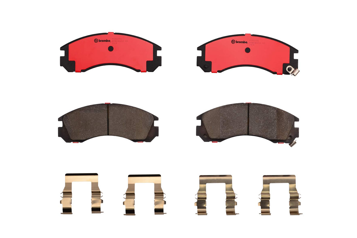 BREMBO P54017N Brembo P54017N Premium Ceramic Front Disc Brake Pad Set CHANGFENG/CITROËN/MITSUBISHI/MITSUBISHI (BJC)/PEUGEOT OE# 4605A730