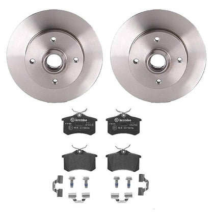 BREMBO KT04337 Brembo KT Series Premium Brake Kit (KT04337) for Volkswagen Cabrio 1999-2002, Golf 1995-1999, Jetta 1995-1999, Passat 1995-1997 | High-Performance Brake Pads & Rotors | Direct OE Replacement