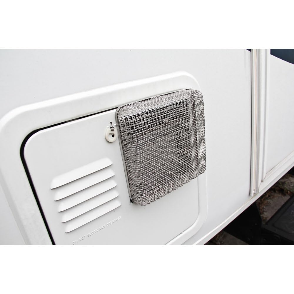 CAMCO 42151 Camco 42151 Flying Insect Water Heater Screen - WH 400,6.75" X 6.75" X 1.3", Gray