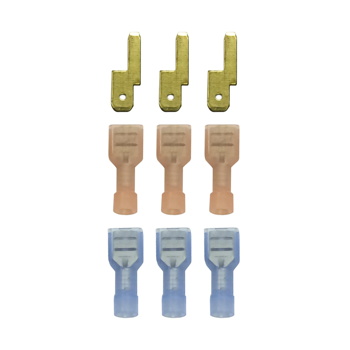 WIRTHCO 30100 Battery Doctor 30100 Fuse Tap Kit for Vacant Energized ATM Mini Fuse Block Slots, 3 Taps and 6 Slip-On Terminals (30100)