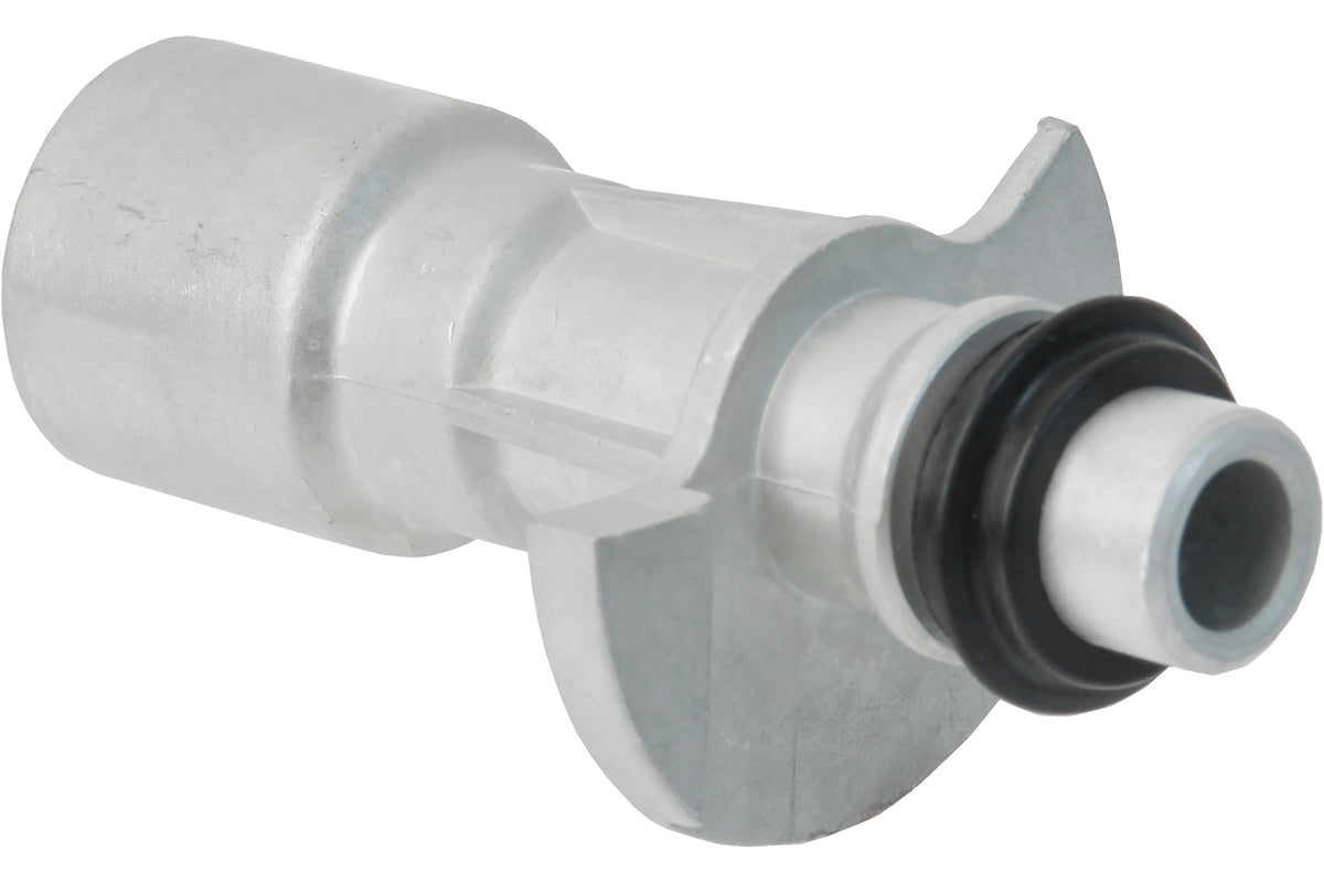 URO PARTS LR028136-PRM URO Parts LR028136PRM Engine Oil Cooler Pipe w/O-Ring, Aluminum vs OEM Plastic; From Water Pump to Oil Cooler