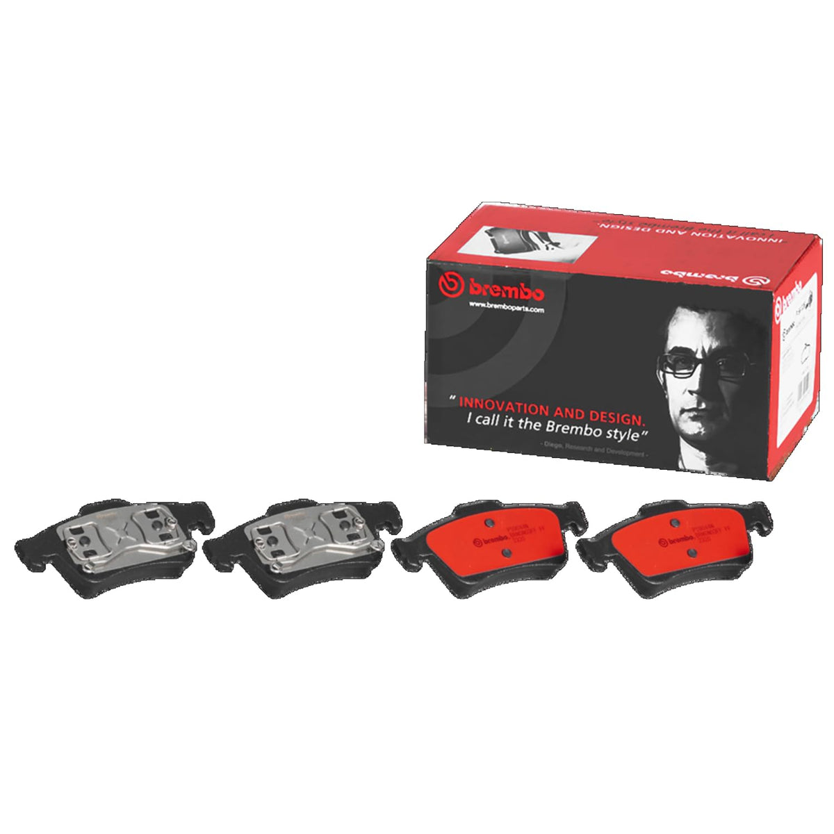 BREMBO P59044N Brembo P59044N Premium Ceramic Rear Disc Brake Pad Set NISSAN/RENAULT OE# 7701207996