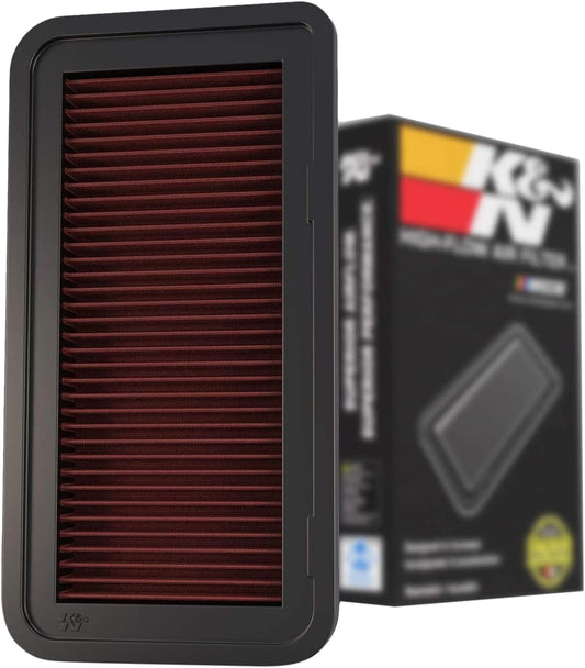 K&N FILTER 33-2135 K&N High-Flow Original Lifetime Engine Air Filter: Increase Power: Premium, Washable: Compatible with 1999-2020 Cadillac/Chervolet/GMC: Escalade, Silverado, Avalanche, Suburban, Sierra, Tahoe, 33-2135