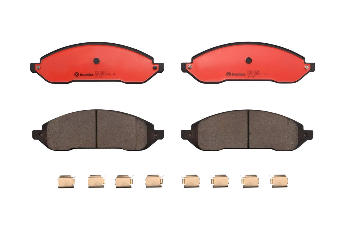 BREMBO P56092N Brembo P56092N Premium Ceramic Front Disc Brake Pad Set FORD USA OE# 3F2Z2001SA