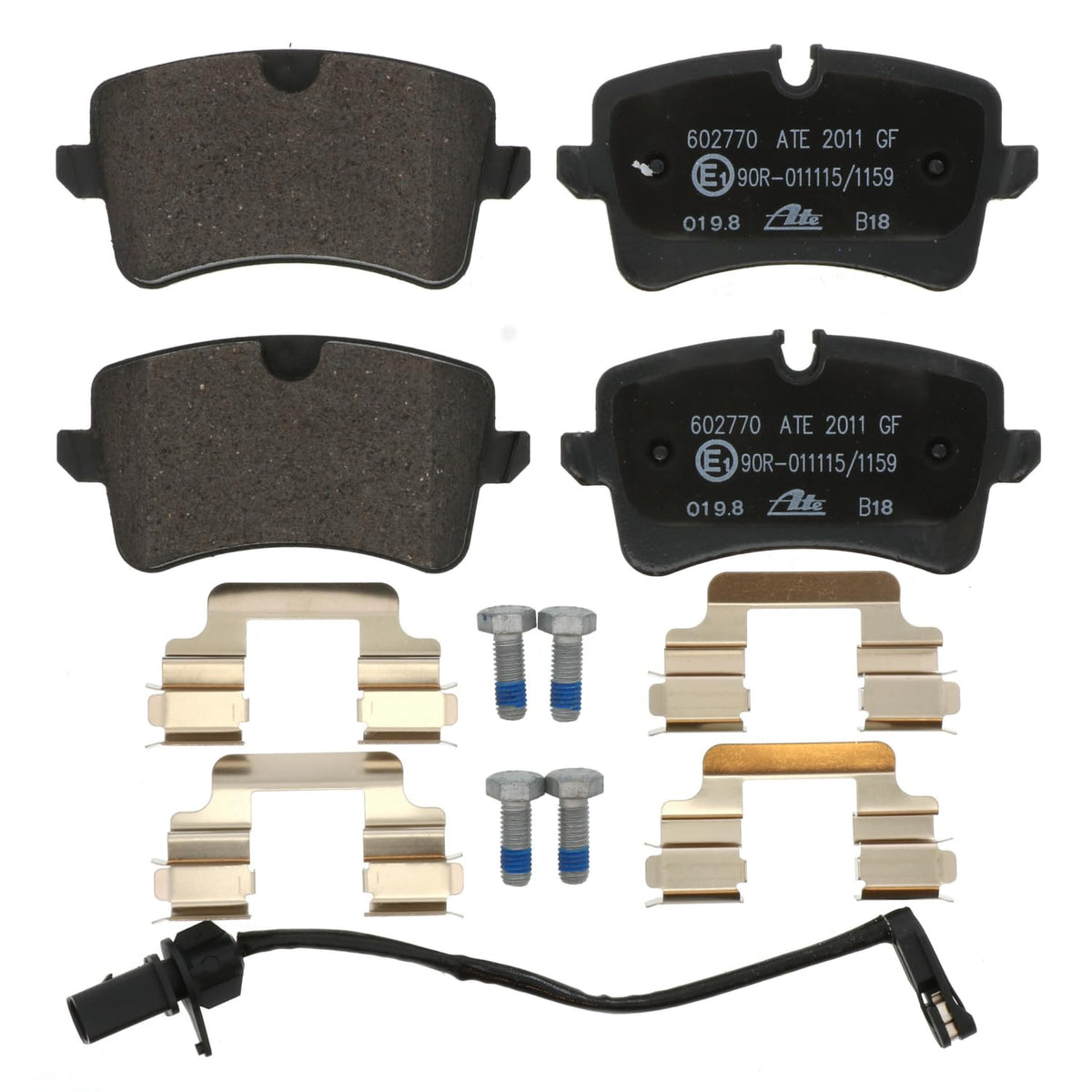 ATE 602770 ATE Original Semi-Metallic Rear Disc Brake Pad Set 602770 for Audi, Porsche