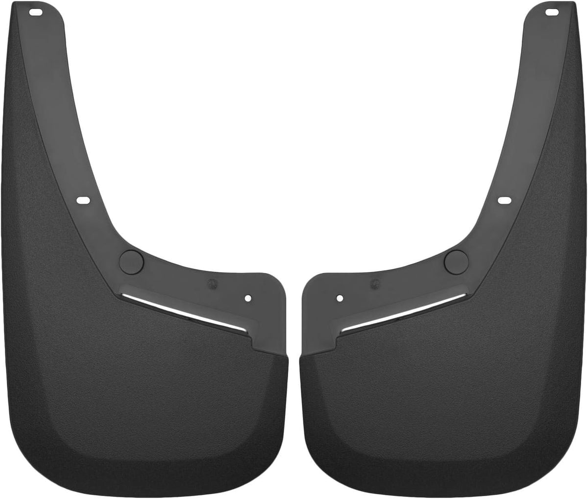 Husky Liners 58521 Husky Liners — Front Mud Guards – Fits 2021-2024 Ford F-150 (King Ranch, Lariat, Limited, Platinum, SSV, Tremor, XL, XLT) - Black, 2 Pc – 58521