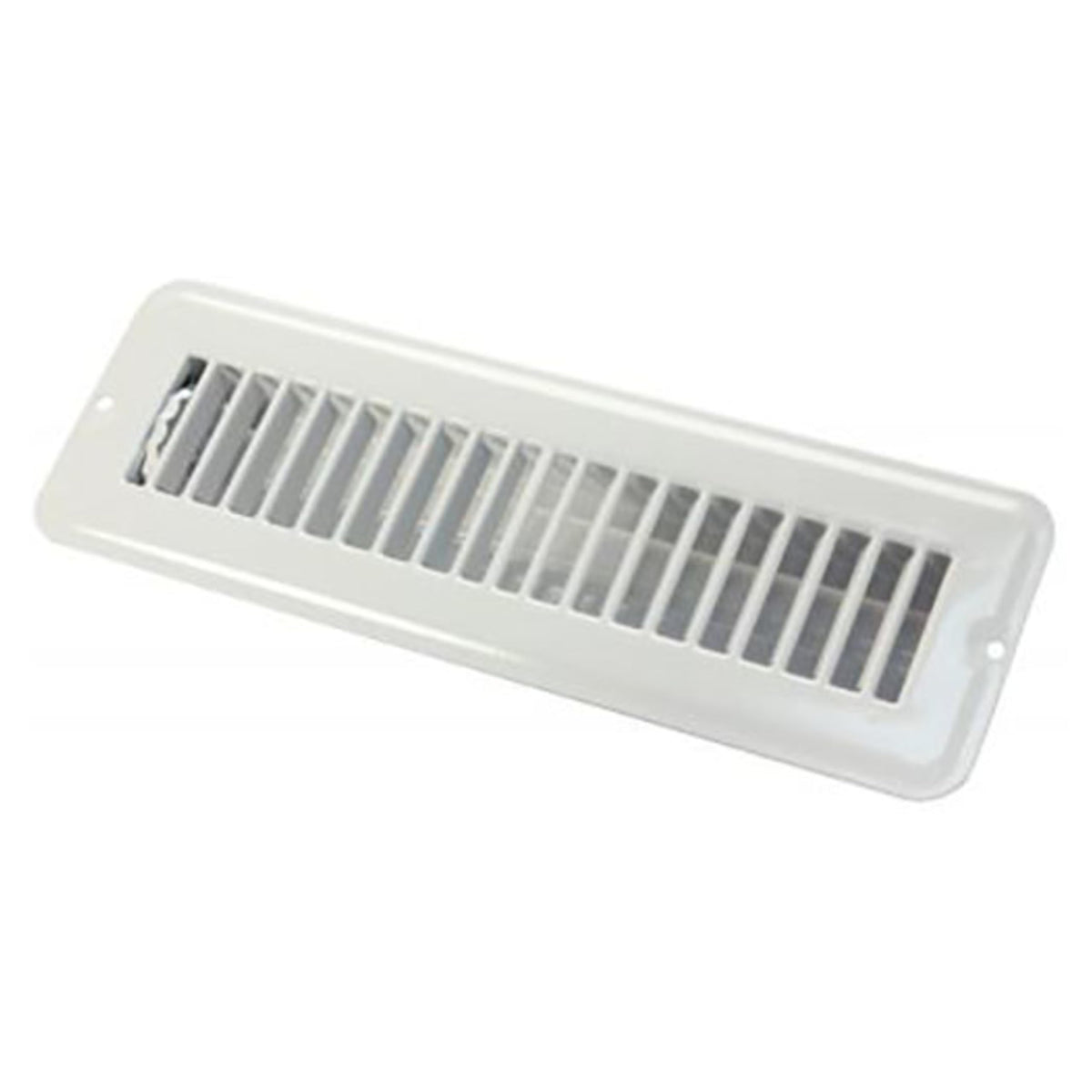 JR PRODUCTS 02-28905 JR Products 02-28905 Dampered Floor Register - 2" x 10", White