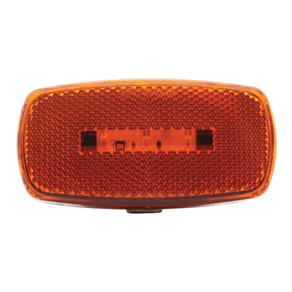 OPTRONICS MCL32ABS Optronics MCL32ABS Surface Mount LED Marker Clearance Light with Reflex, Amber
