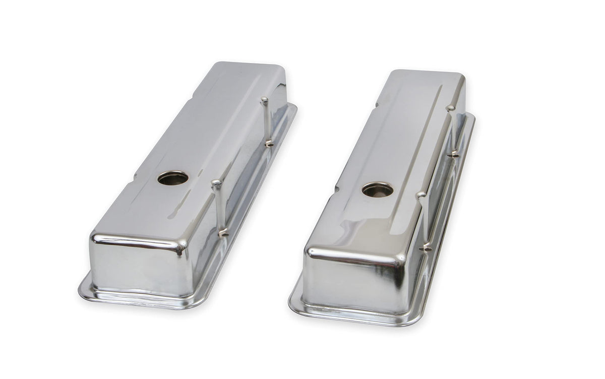 MR GASKET 9800 Mr. Gasket 9800 Chrome Valve Covers - Dual Cap Holes