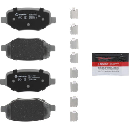 BREMBO P24172N Brembo P24172N Premium Ceramic Rear Disc Brake Pad Set FORD USA/LINCOLN OE# BRF1478