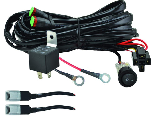 HELLA 357211011 HELLA 357211011 ValueFit Two Light Wiring Harness, Black