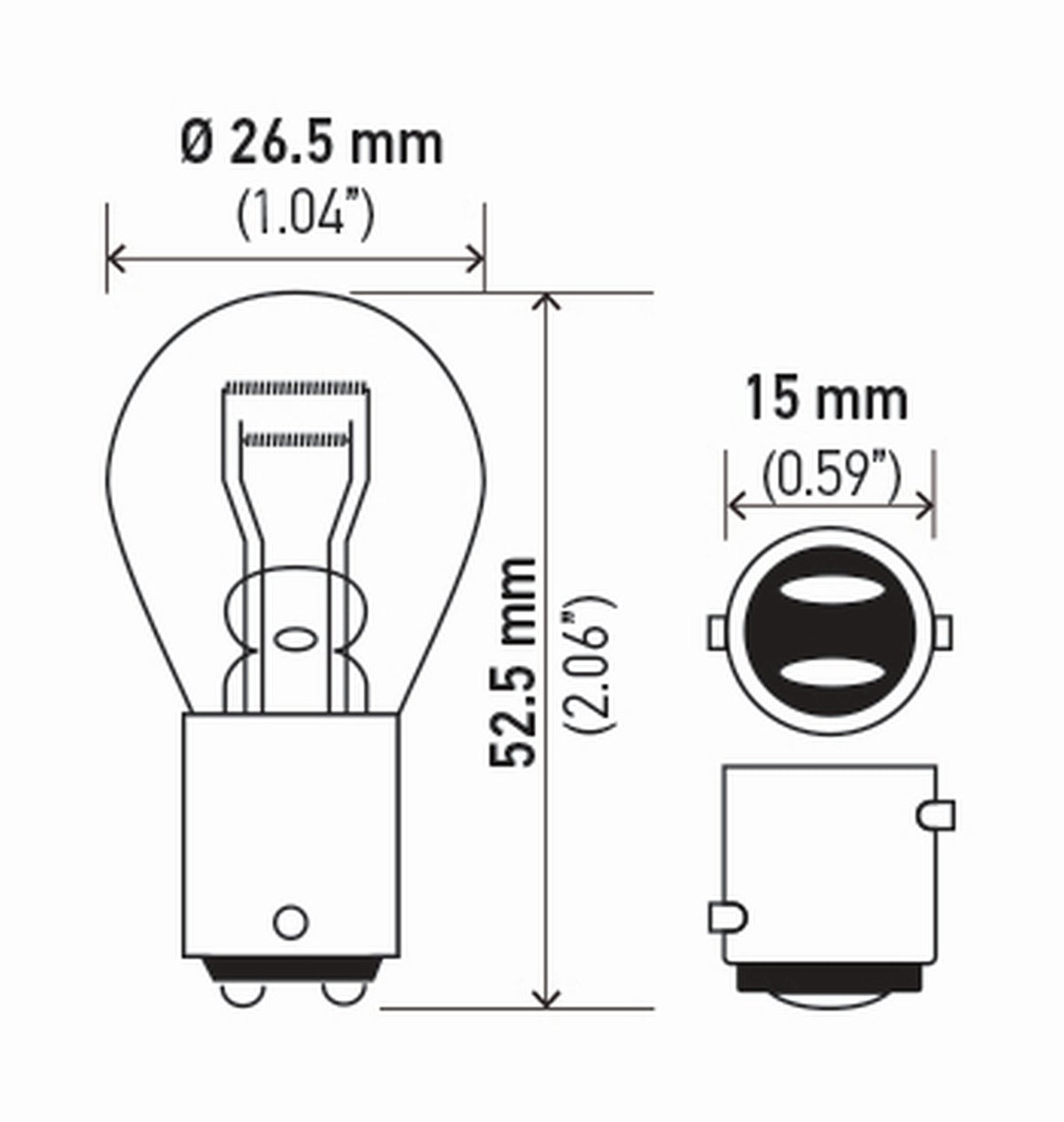 Hella 7225TB Standard Series Incandescent Miniature Light