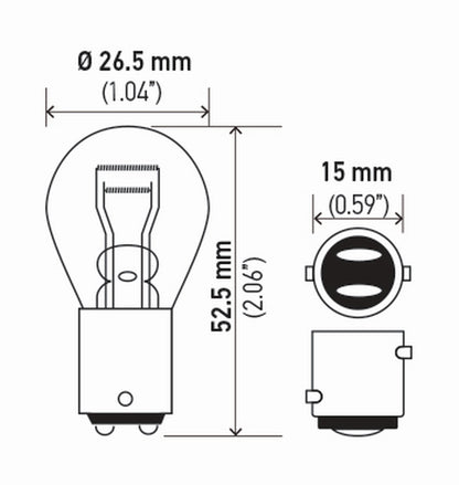 Hella 7225TB Standard Series Incandescent Miniature Light