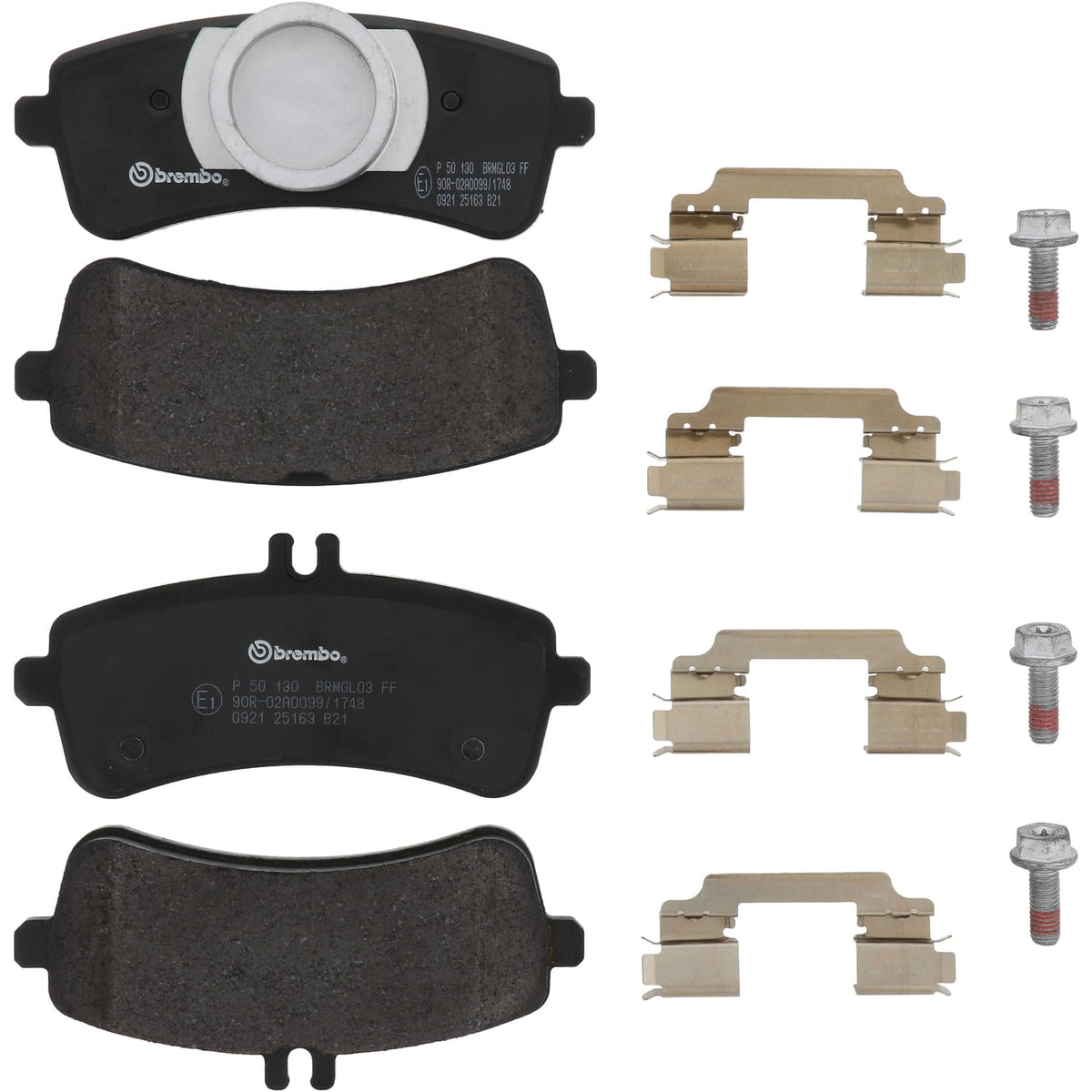 BREMBO P50130 Brembo P50130 Low-Met Rear Disc Brake Pad Set MERCEDES-BENZ OE# A0064206920