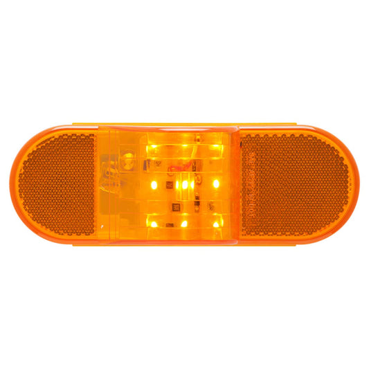 OPTRONICS STL75AB 10-LED 6IN. Yellow E2-Rated MID-Ship Turn Signal and Intermediate Marker Light