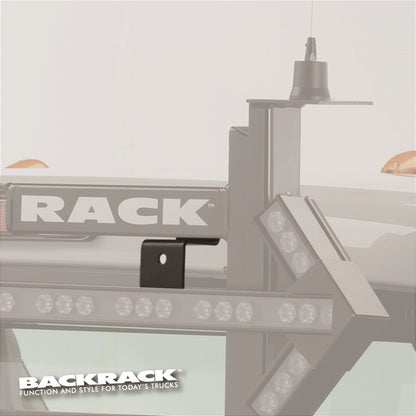 BACKRACK 91004 BACKRACK RealTruck Arrow Stick Brackets | Black, Pair | 91004 | Universal w Frame's