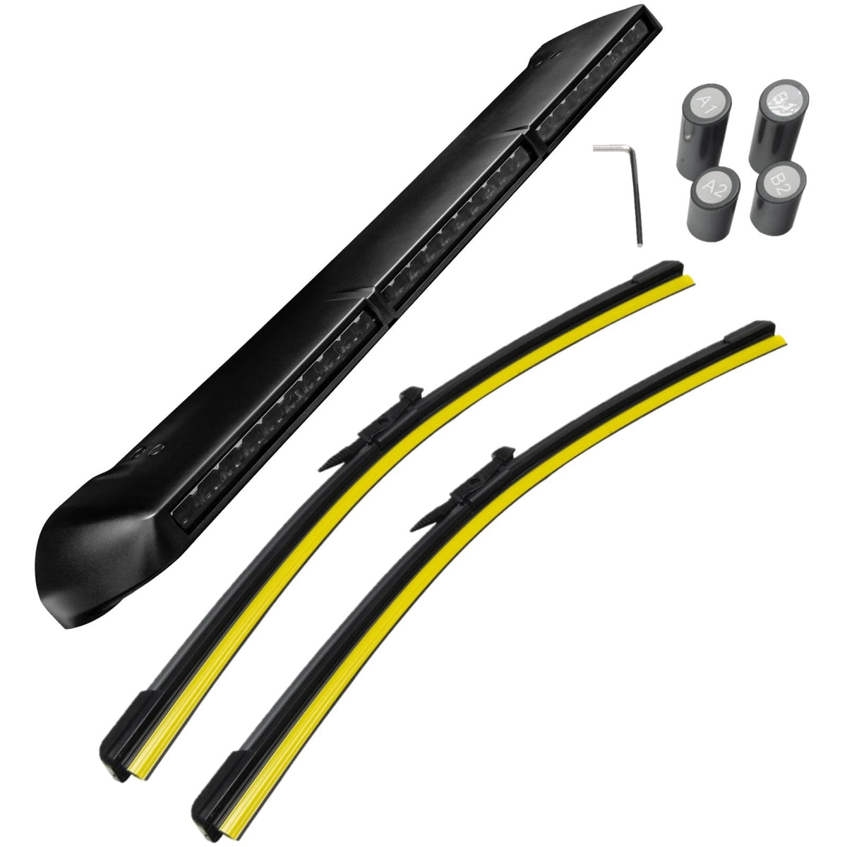 Oracle 5888-023 ORACLE Lighting 5888-023 Black Integrated Windshield Roof LED Light Bar System fits 2021 2024 Bronco - High-Powered Lighting 30x 8-Watt LED Main Light
