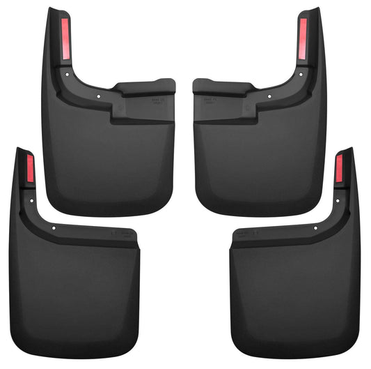 Husky Liners 58466 Husky Liners Custom Mud Guards – Fits 2017-2026 Ford F-250 & F-350 w/Single Rear Wheels & w/o OEM Fender Flares – Rear Set, 2-pc Black - 58466