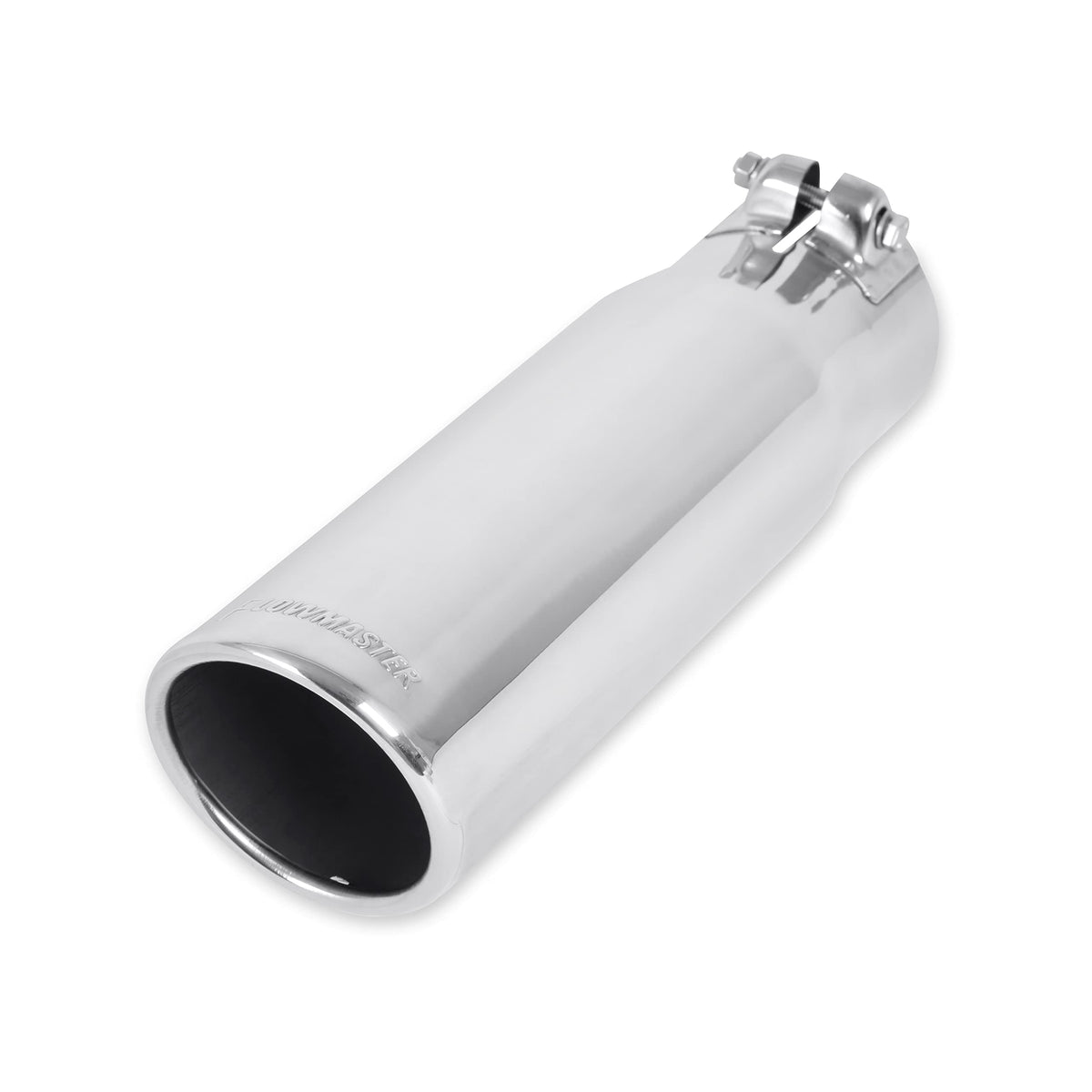 FLOWMASTER 15363 Flowmaster 15363 Exhaust Tip - 3.50 in. Rolled Angle Polished SS fits 3.00 in. Tubing - Clamp On
