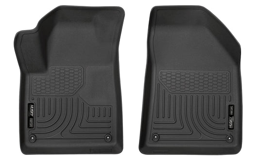 Husky Liners 55431 Husky Liners X-act Contour Floor Mats – Fits 2015-2023 Jeep Cherokee – Front Row, 2-pc Black - 55431