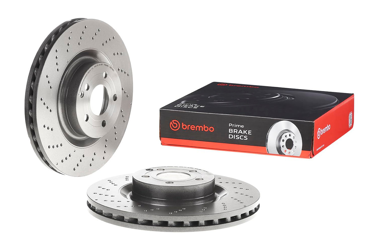 BREMBO 09B74651C02 Brembo 09.B746.51 UV Coated vented drilled Front Brake Rotor MERCEDES-BENZ/MERCEDES-BENZ (BBDC) OE# A0004211512