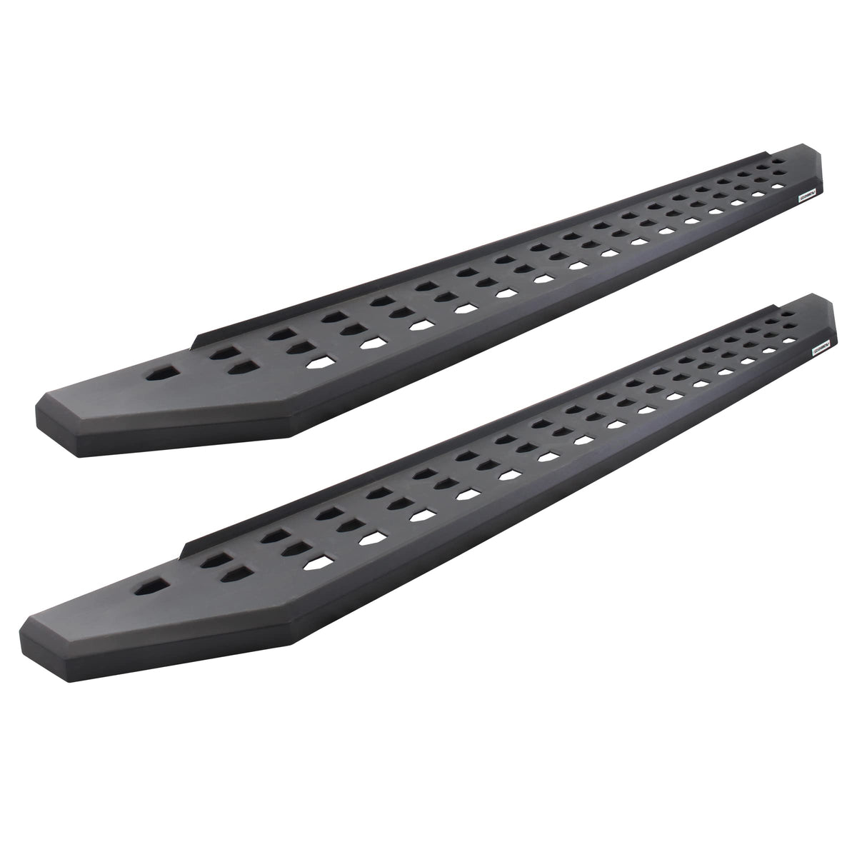 GO RHINO 6944358020PC Go Rhino RB20 Running Boards, Mounting Brackets, & 2 Pair of Drop Steps | Galvanized Steel, Textured Black | 6944358020PC | Fits 2022-2024 Toyota Tundra Double Cab Pickup