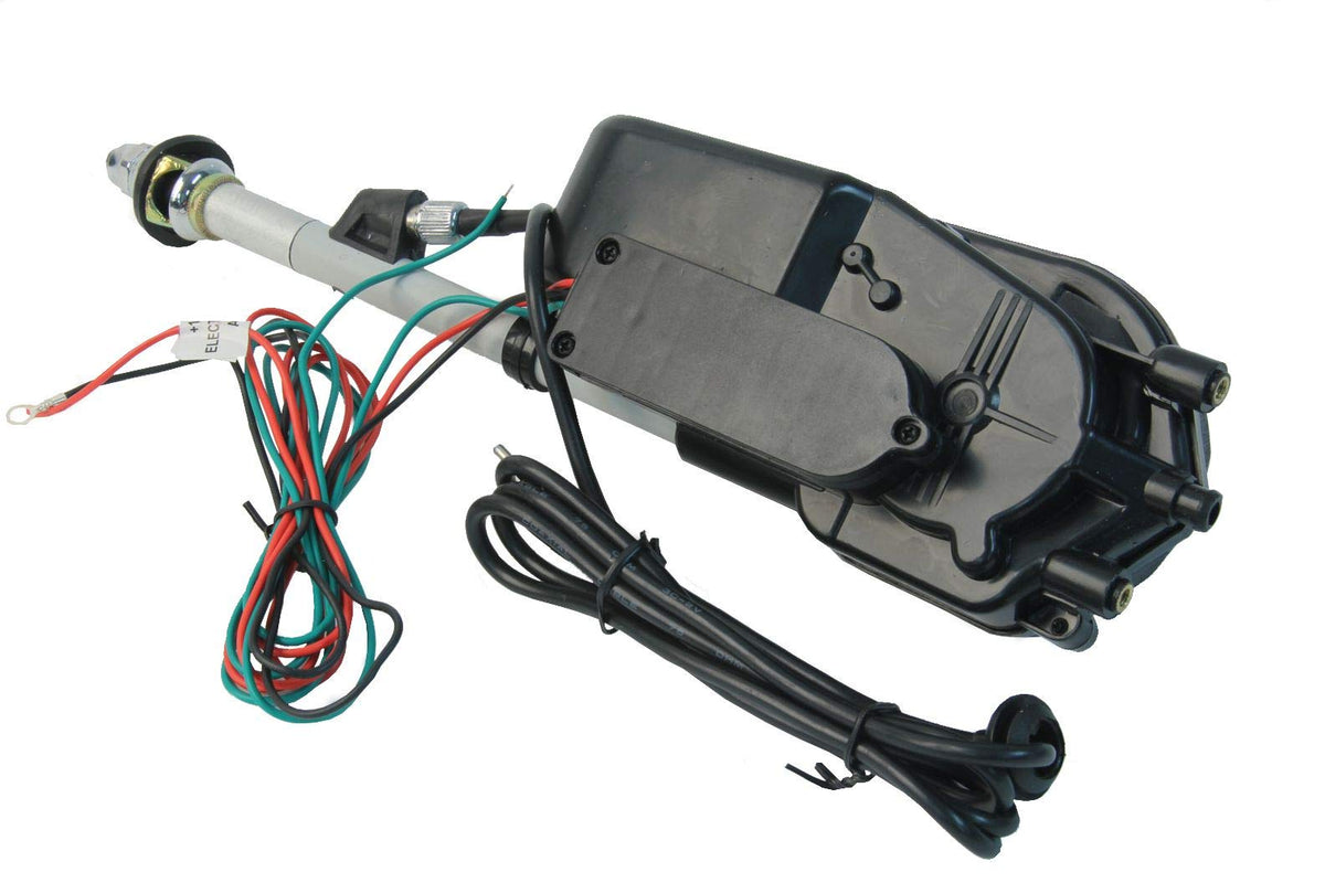 URO PARTS AUTA2050 URO Parts AUTA2050 Power Antenna Kit, Universal Power Antenna with Chrome Mast; includes mounting hardware and electrical connectors; Can be installed on vehicles with 0-30 degree body slopes