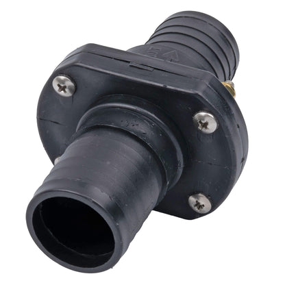 T-H MARINE ILS-1500-DP T. H. Marine T-H Marine Double Barb Inline Scupper Check Valve - Fits 1-1/2" Hose, Black